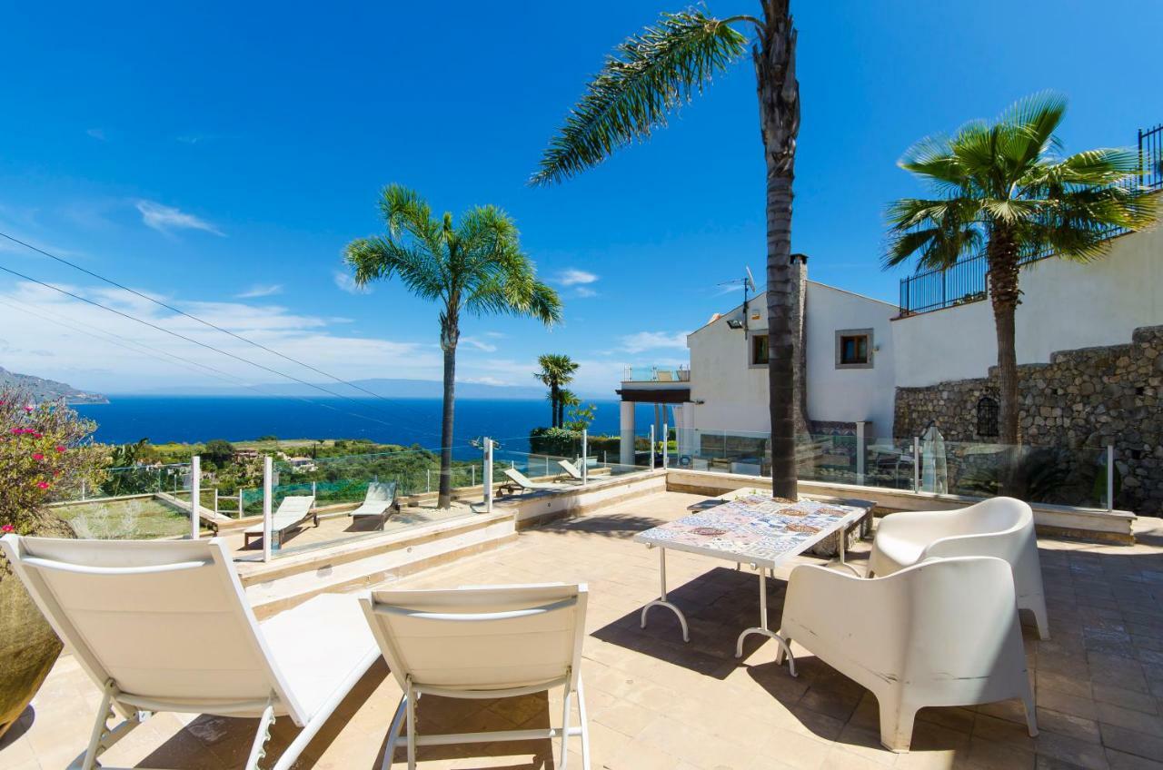 Luxury Taorum Villa With Spectacular Sea Views In Taormina Exterior photo