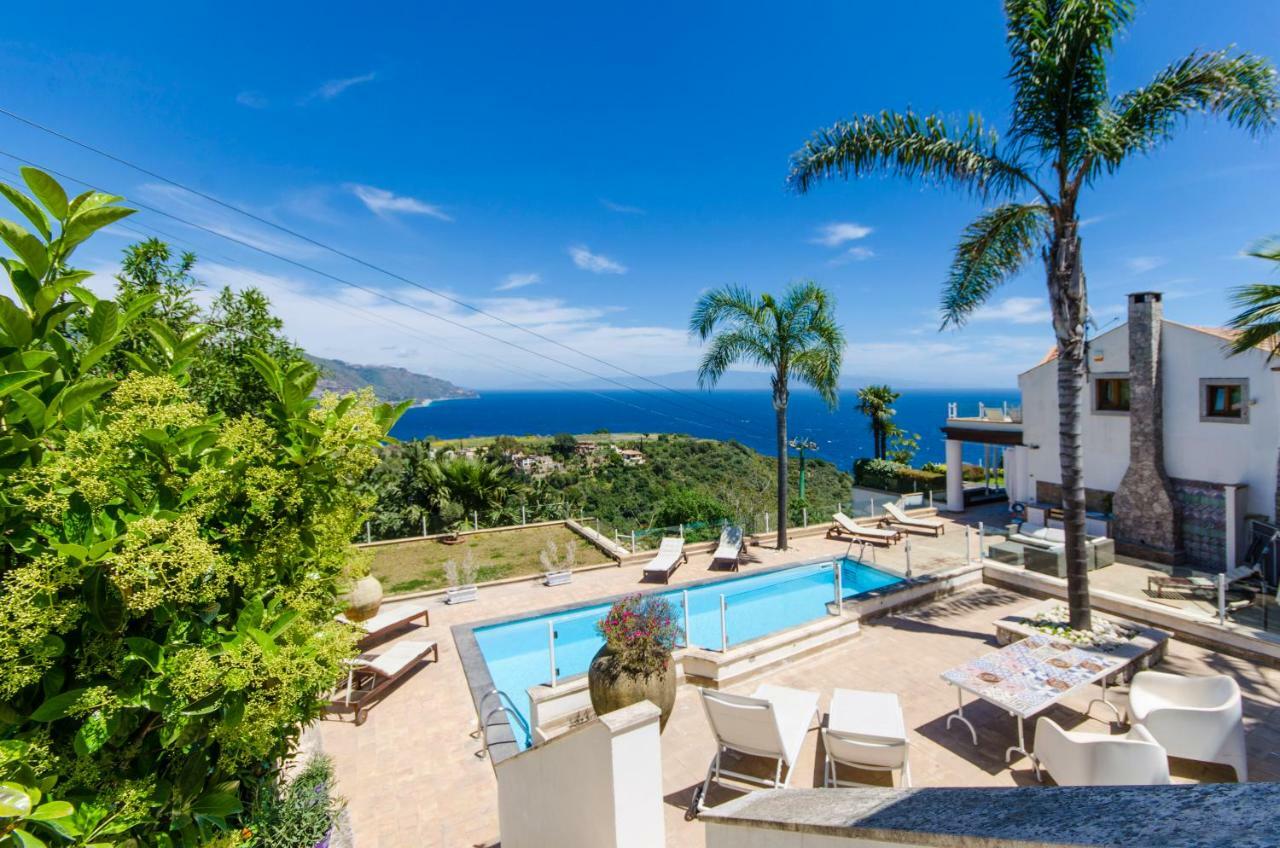 Luxury Taorum Villa With Spectacular Sea Views In Taormina Exterior photo